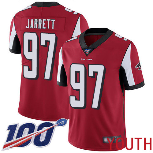 Atlanta Falcons Limited Red Youth Grady Jarrett Home Jersey NFL Football 97 100th Season Vapor Untouchable